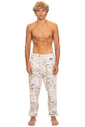 Classic BANDANA QUILTED SWEATPANTS - VINTAGE WHITE