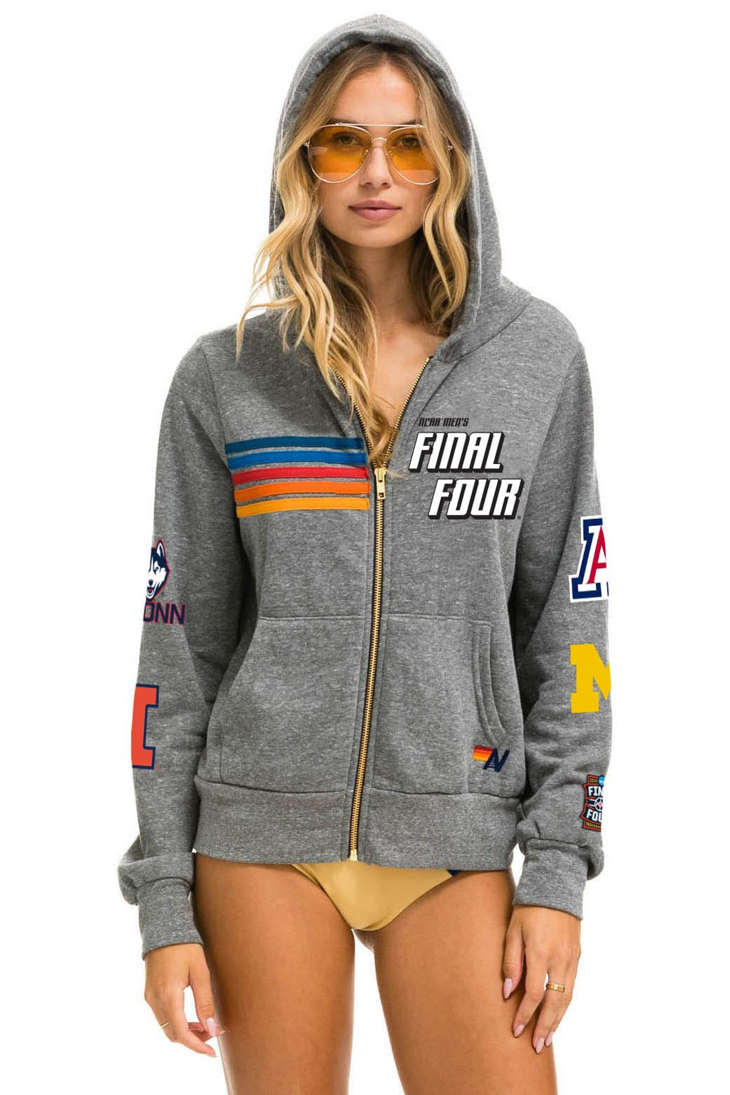 Classic FINAL FOUR INDIANAPOLIS 2026 ZIP HOODIE - HEATHER GREY
