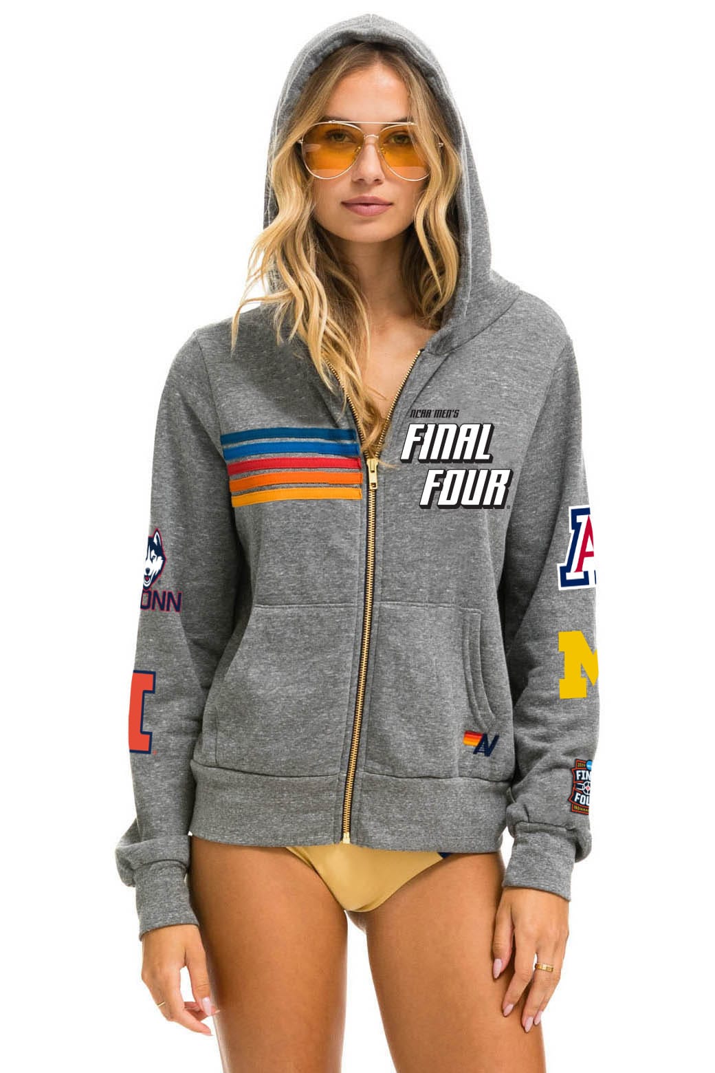 Classic FINAL FOUR INDIANAPOLIS 2026 ZIP HOODIE - HEATHER GREY