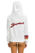 Classic UNIVERSITY OF OKLAHOMA SOONERS ZIP HOODIE - WHITE