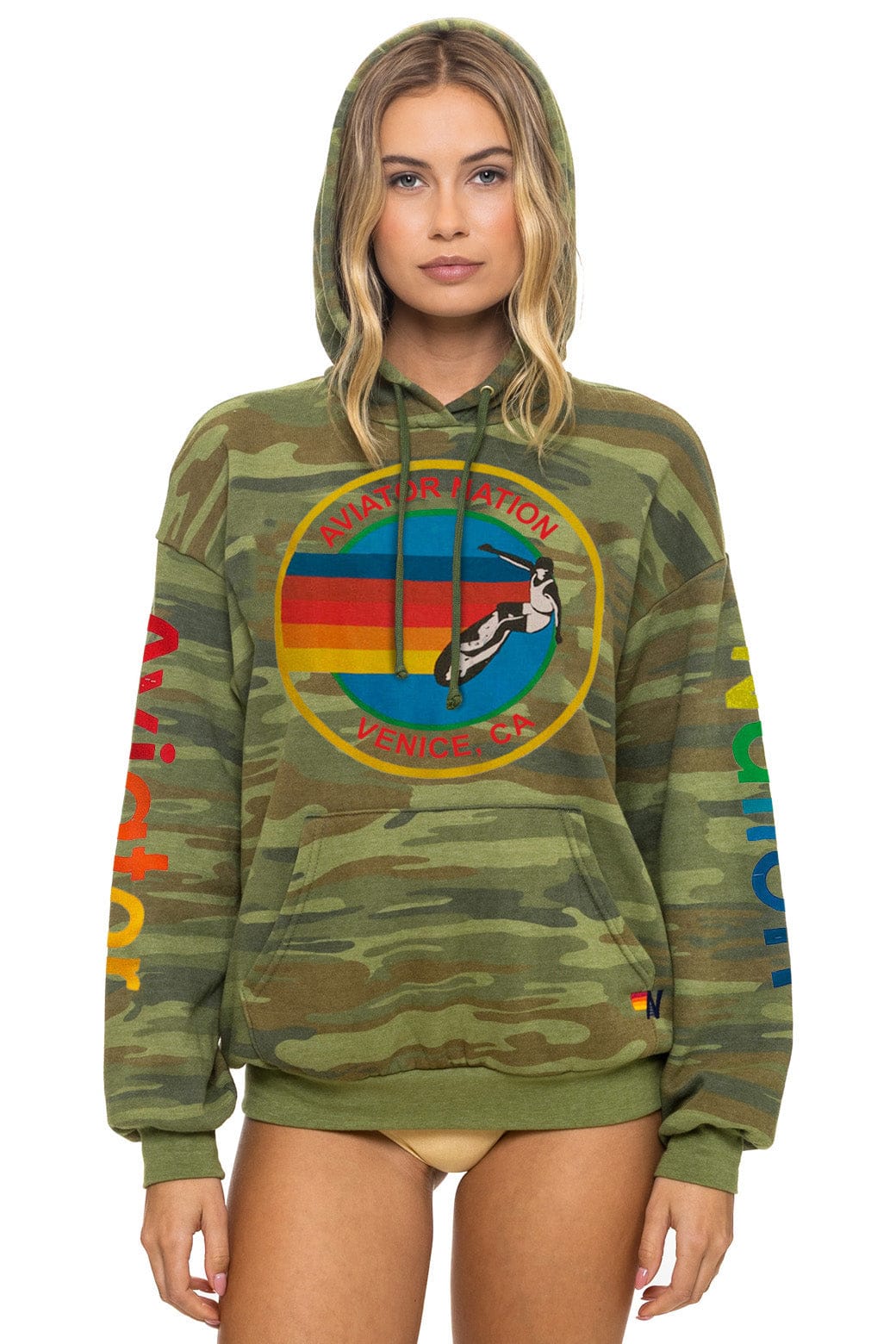 Classic AVIATOR NATION RELAXED VENICE PULLOVER HOODIE - CAMO