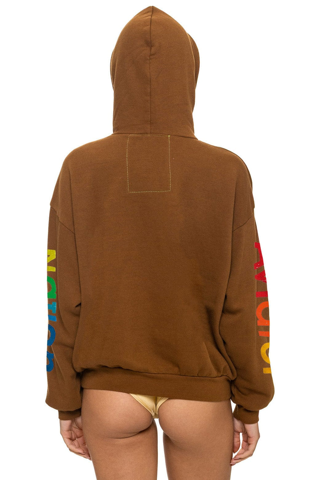 Classic AVIATOR NATION RELAXED PULLOVER HOODIE - CINNAMON