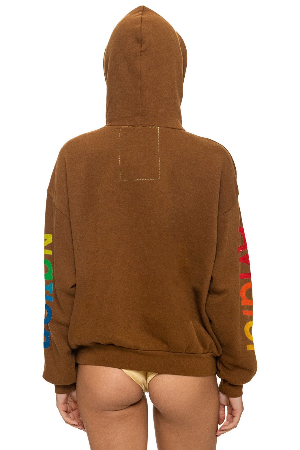 Classic AVIATOR NATION RELAXED PULLOVER HOODIE - CINNAMON