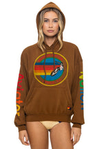 Classic AVIATOR NATION RELAXED PULLOVER HOODIE - CINNAMON
