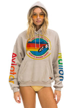 Classic AVIATOR NATION NORTH SHORE RELAXED PULLOVER HOODIE - SAND