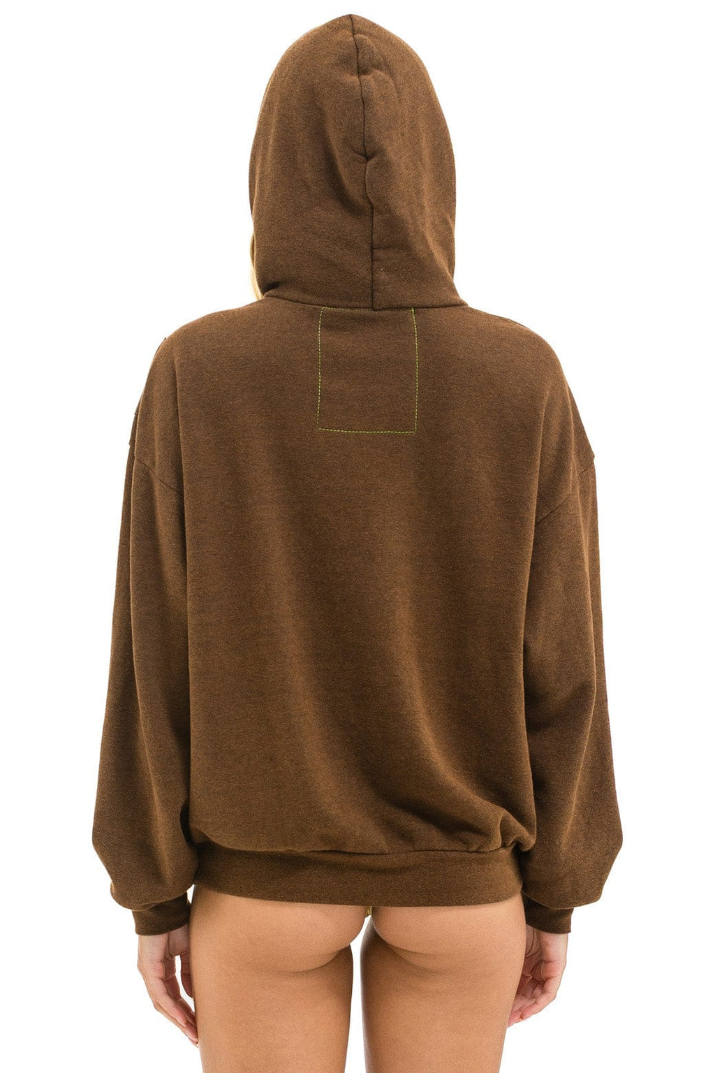 Classic BOLT HEART PULLOVER RELAXED HOODIE - CHOCOLATE