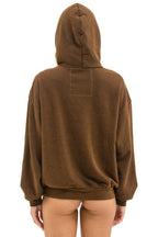 Classic BOLT HEART PULLOVER RELAXED HOODIE - CHOCOLATE