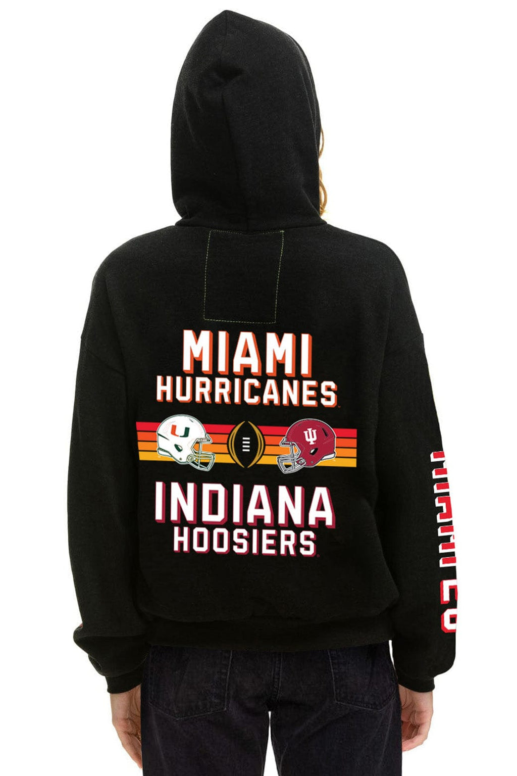 Classic CFP NATIONAL CHAMPIONSHIP 2026 MATCHUP PULLOVER HOODIE - BLACK