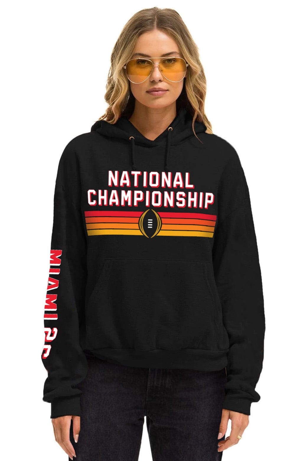 Classic CFP NATIONAL CHAMPIONSHIP 2026 MATCHUP PULLOVER HOODIE - BLACK