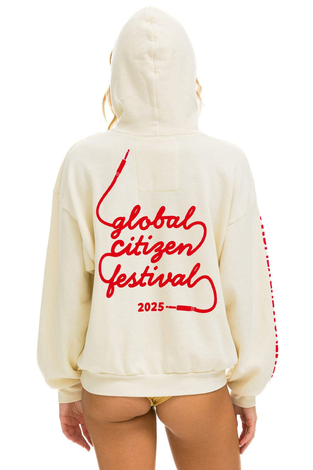 Classic GLOBAL CITIZEN 2025 RELAXED PULLOVER HOODIE - VINTAGE WHITE