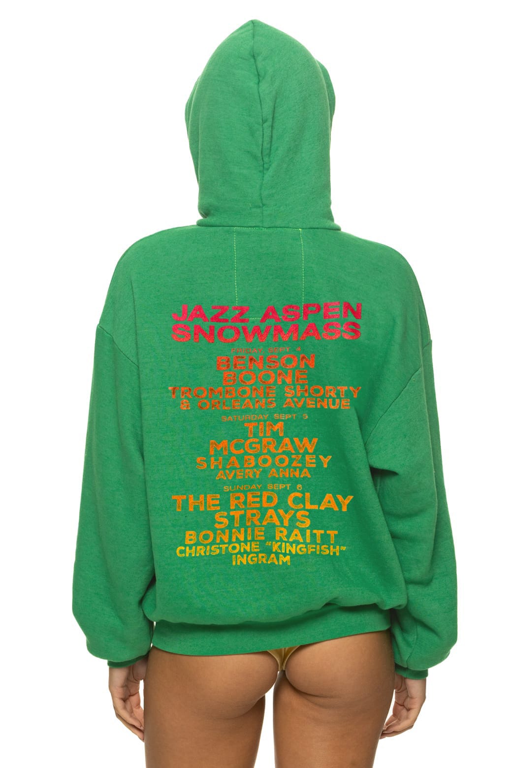 Classic JAZZ ASPEN SNOWMASS 2026 PULLOVER HOODIE RELAXED - KELLY GREEN