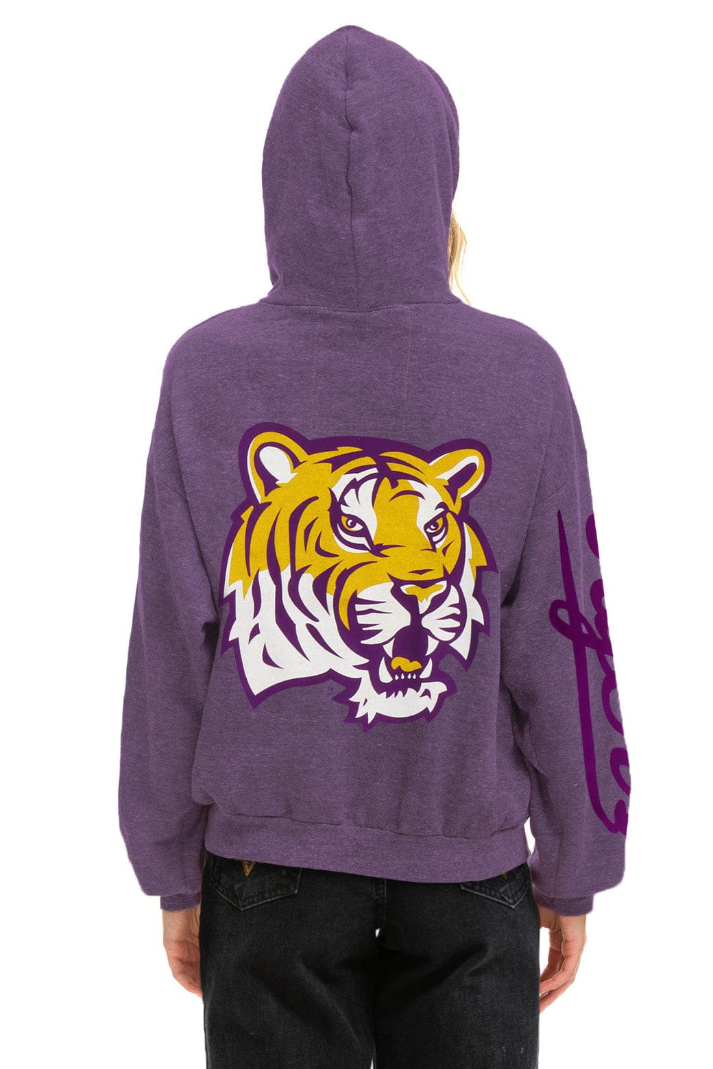 Classic LSU TIGER RELAXED PULLOVER HOODIE - GRAPE