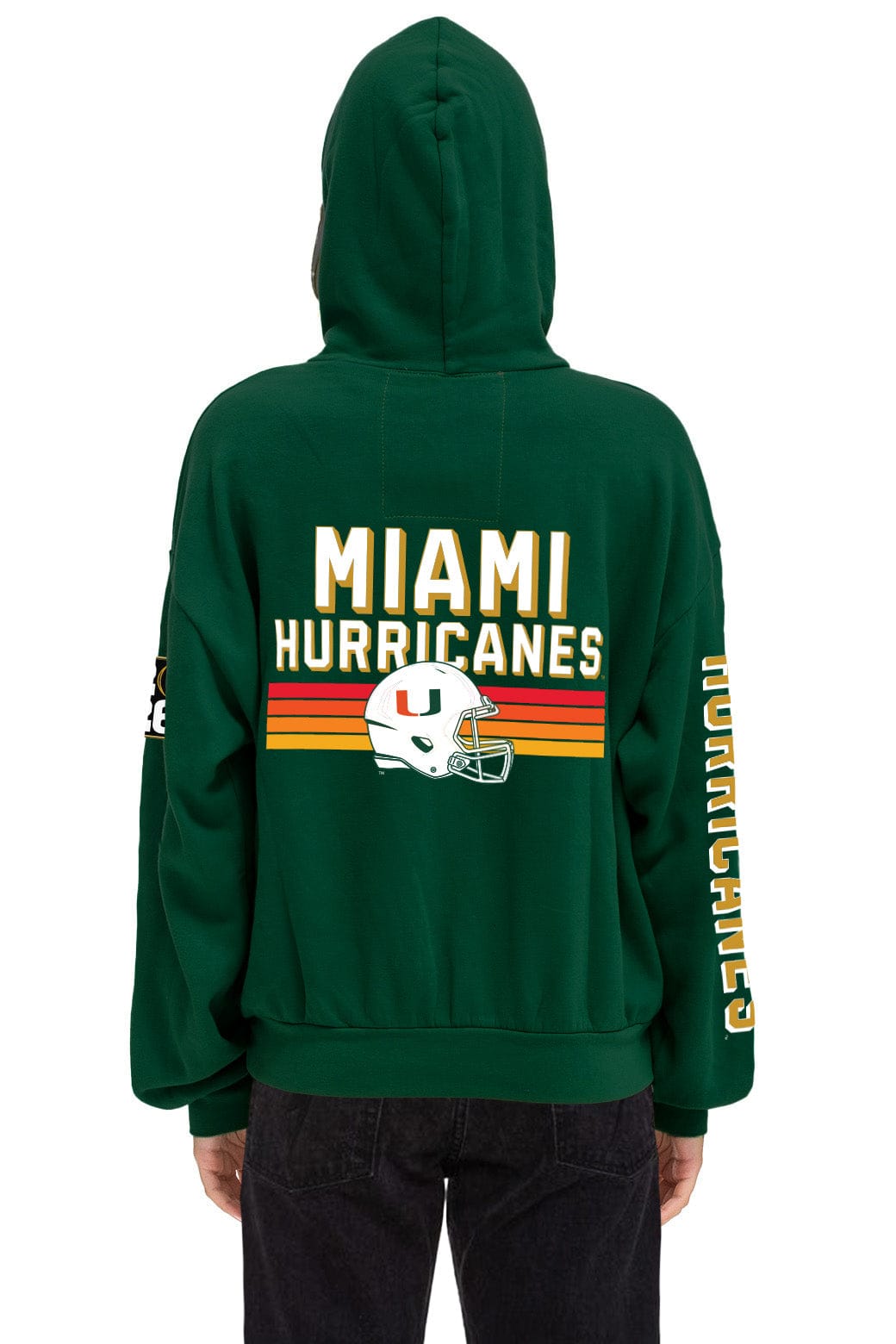 Classic UNIVERSITY OF MIAMI CFP CHAMPIONS 2026 RELAXED PULLOVER HOODIE - MIAMI GREEN