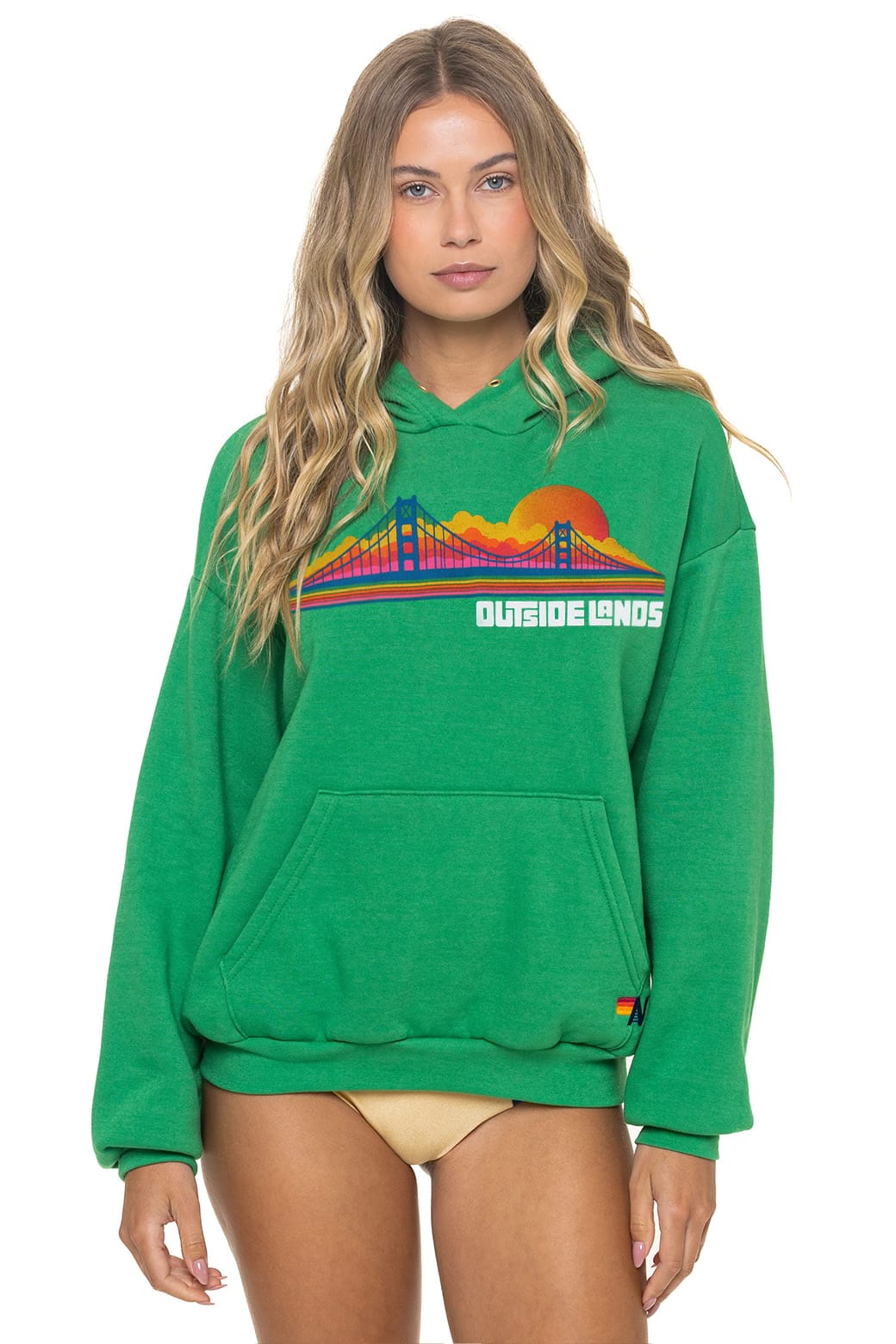 Classic OUTSIDE LANDS 2026 RELAXED PULLOVER HOODIE - KELLY GREEN