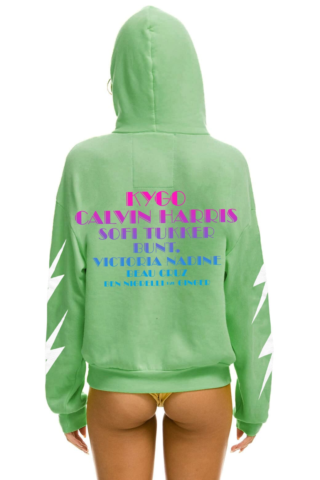 Classic PALM TREE FEST WEST PALM 2026 PULLOVER HOODIE RELAXED - NEON MINT