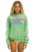 Classic PALM TREE FEST WEST PALM 2026 PULLOVER HOODIE RELAXED - NEON MINT