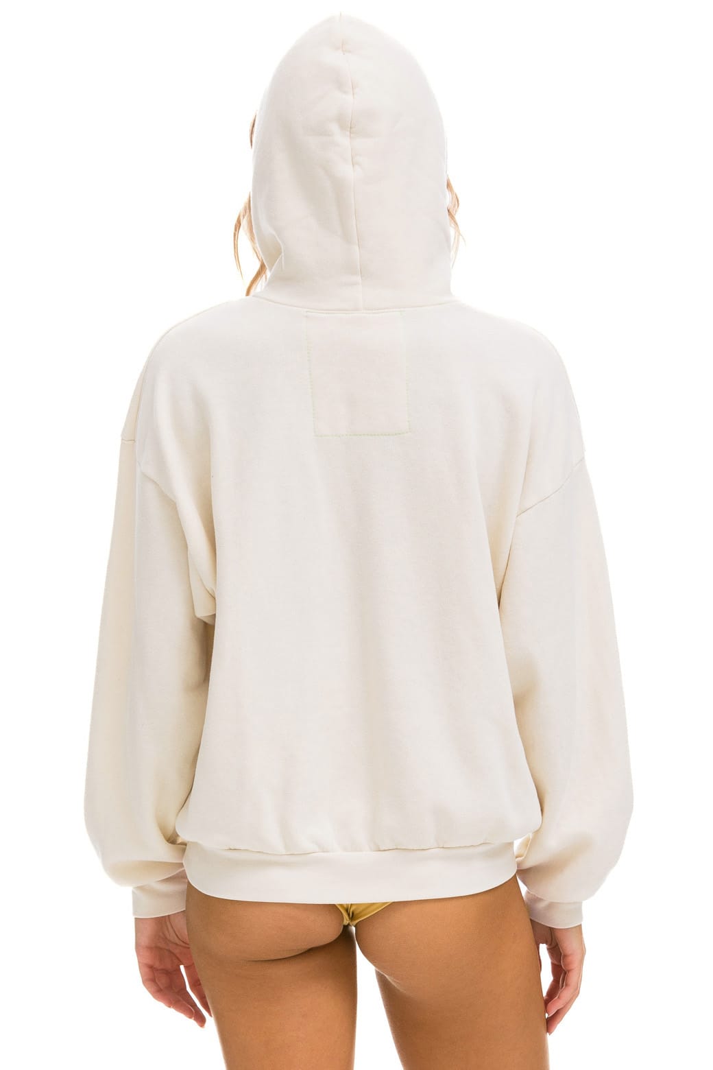 Classic 5 STRIPE AMERICA RELAXED PULLOVER HOODIE - VINTAGE WHITE USA