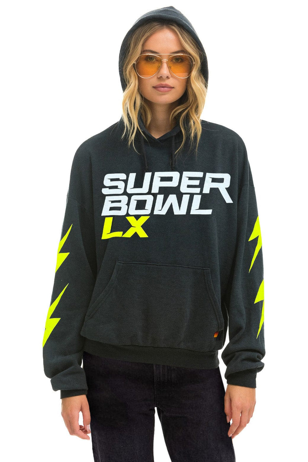 Classic SUPER BOWL 2026 BOLT RELAXED PULLOVER HOODIE - CHARCOAL