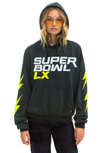 Classic SUPER BOWL 2026 BOLT RELAXED PULLOVER HOODIE - CHARCOAL
