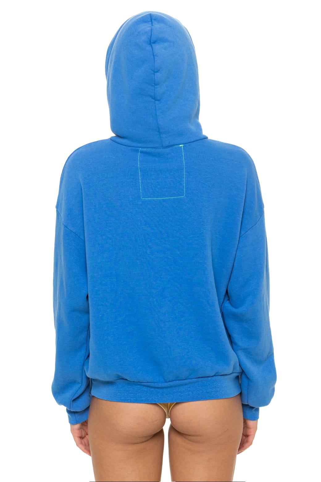 Classic WAVE STRIPE 4 PULLOVER HOODIE RELAXED - COBALT NEON PINK