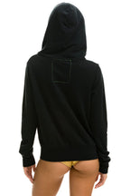 Classic 5 STRIPE HOODIE - BLACK