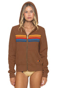 Classic 5 STRIPE HOODIE - CINNAMON