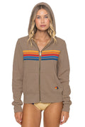 Classic 5 STRIPE HOODIE - TAUPE
