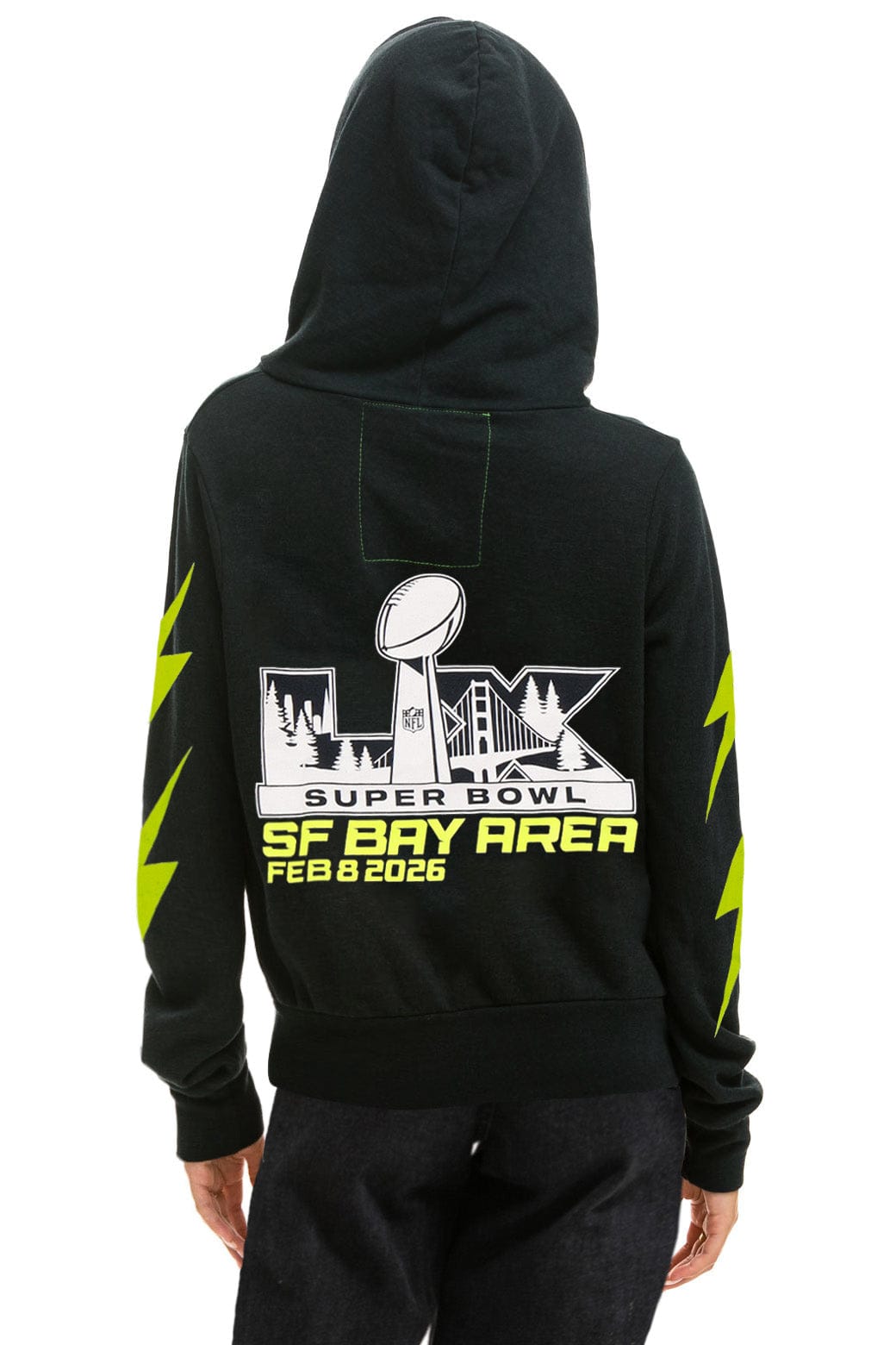 Classic SUPER BOWL 2026 BOLT ZIP HOODIE - CHARCOAL