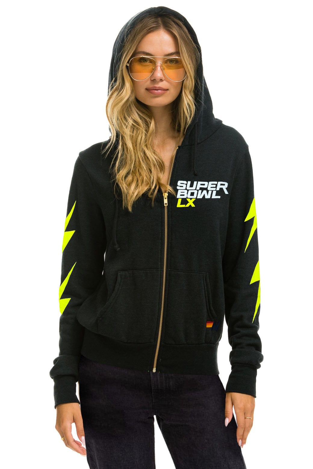 Classic SUPER BOWL 2026 BOLT ZIP HOODIE - CHARCOAL