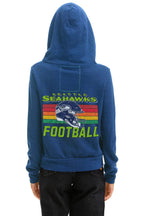 Classic SEATTLE SEAHAWKS HELMET ZIP HOODIE - ROYAL