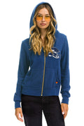 Classic SEATTLE SEAHAWKS HELMET ZIP HOODIE - ROYAL