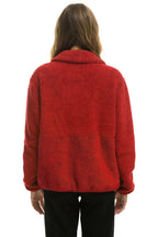 Classic TEDDY UNISEX HALF ZIP JACKET - CHERRY