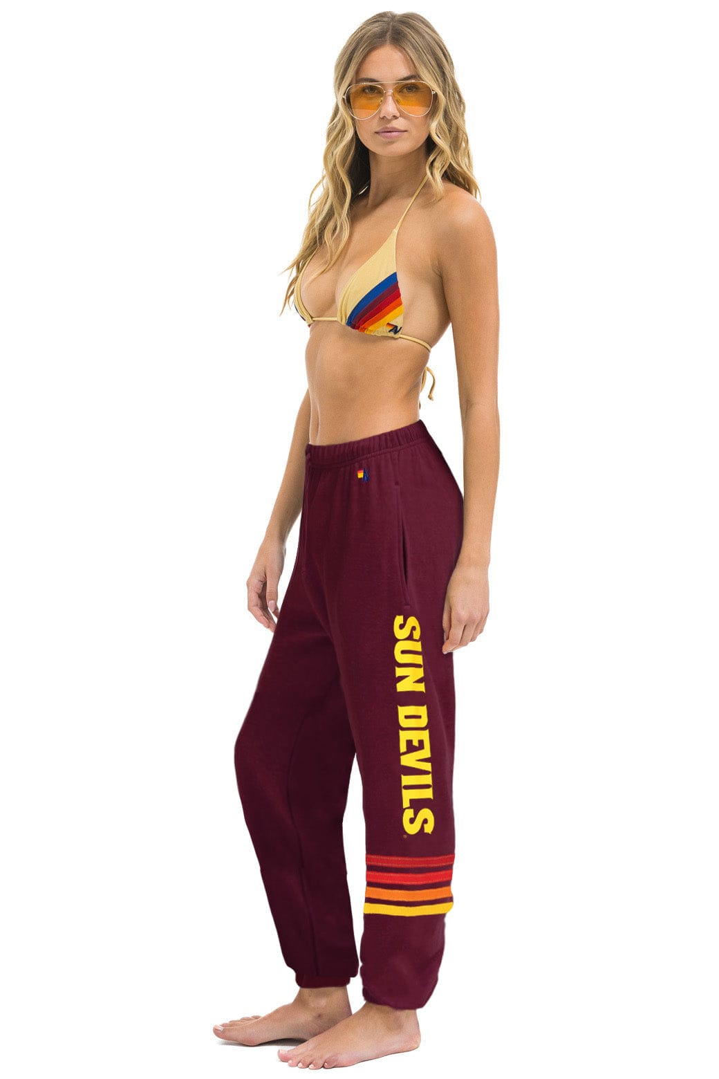 Classic ASU FORK UNISEX POCKET SWEATPANTS - MAROON