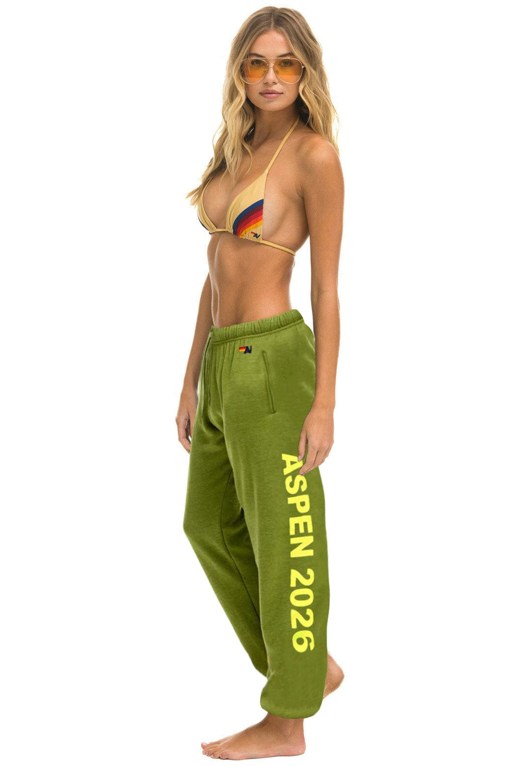 Classic PALM TREE FEST ASPEN 2026 UNISEX POCKET SWEATPANTS - JUNGLE GREEN