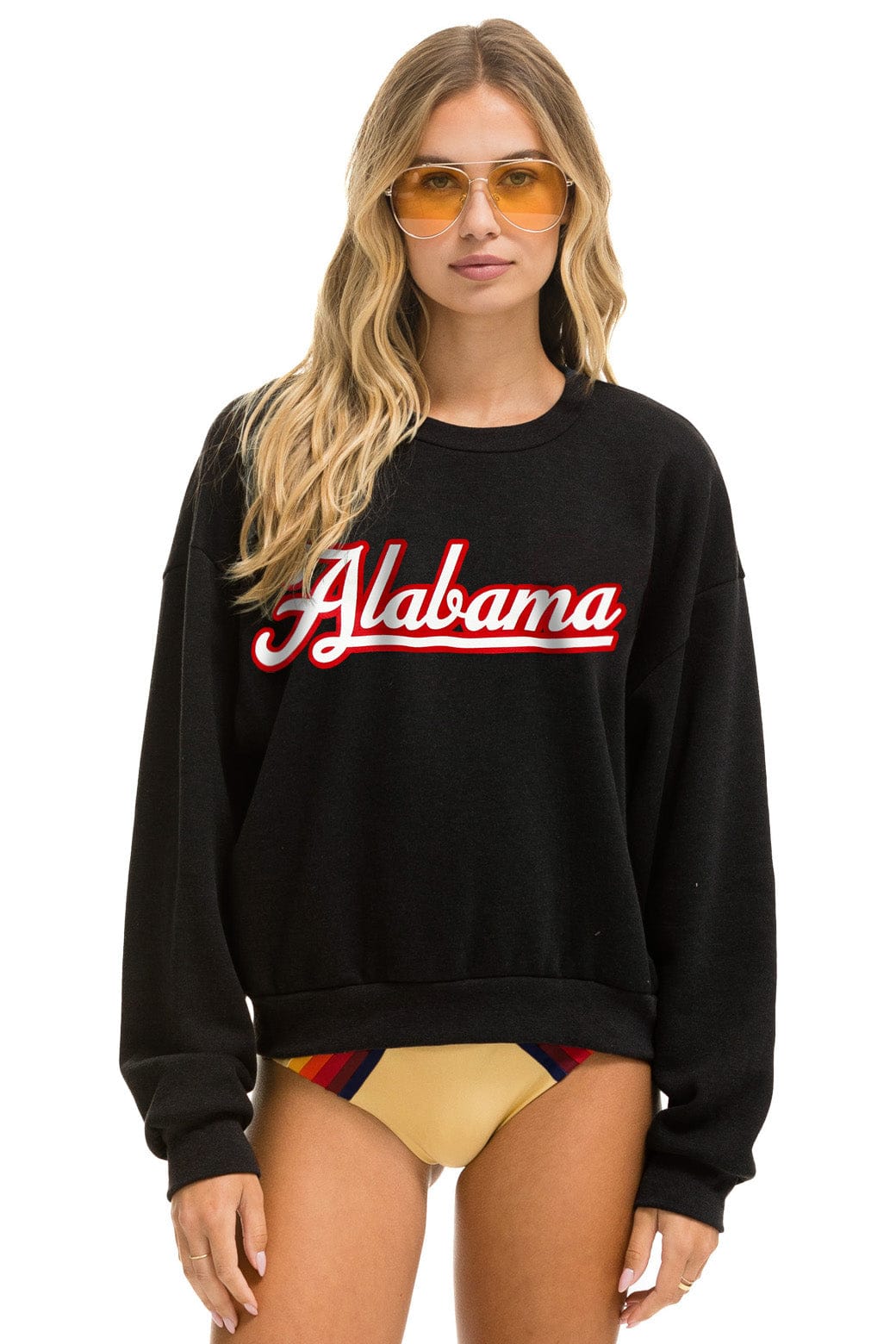 Classic UNIVERSITY OF ALABAMA RELAXED CREW SWEATSHIRT - BLACK