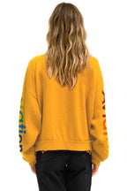 Classic AVIATOR NATION RELAXED VENICE CREW SWEATSHIRT - GOLD