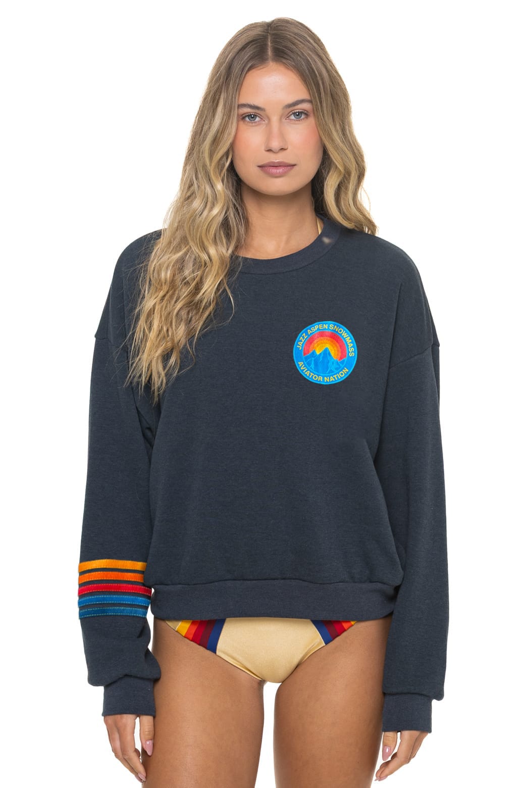 Classic JAZZ ASPEN SNOWMASS 2026 CREW SWEATSHIRT RELAXED - CHARCOAL