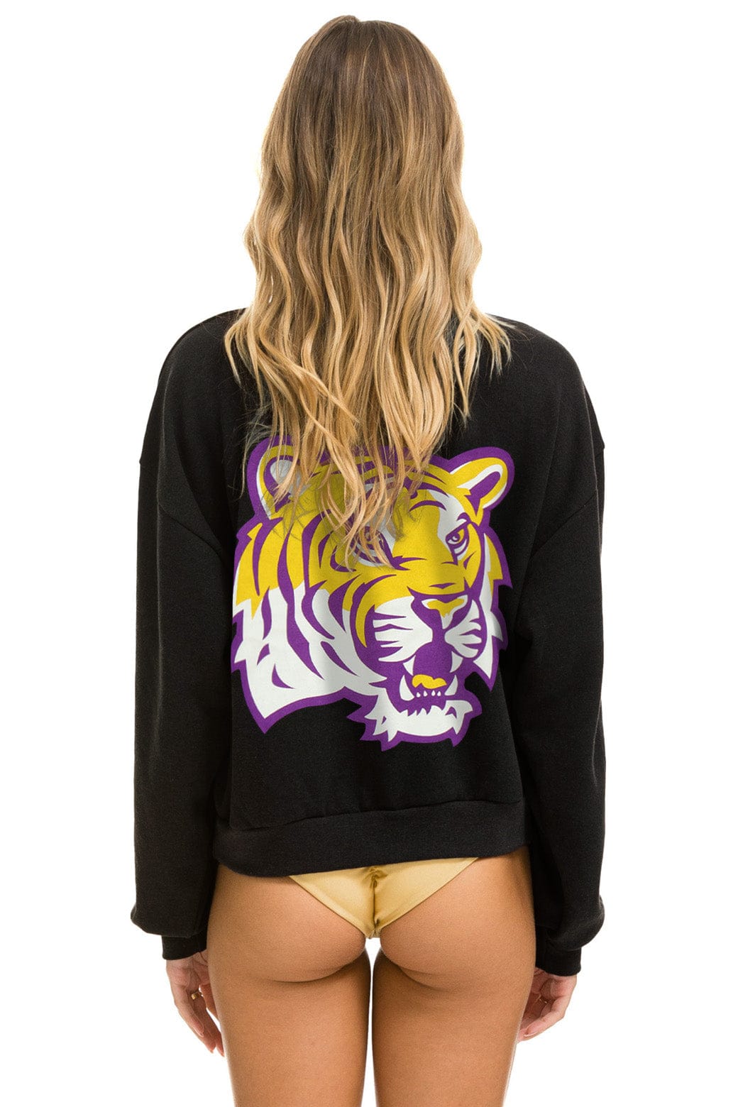 Classic LSU RELAXED CREW SWEATSHIRT - BLACK