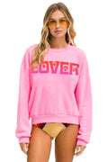 Classic LOVER RELAXED CREW SWEATSHIRT - NEON PINK