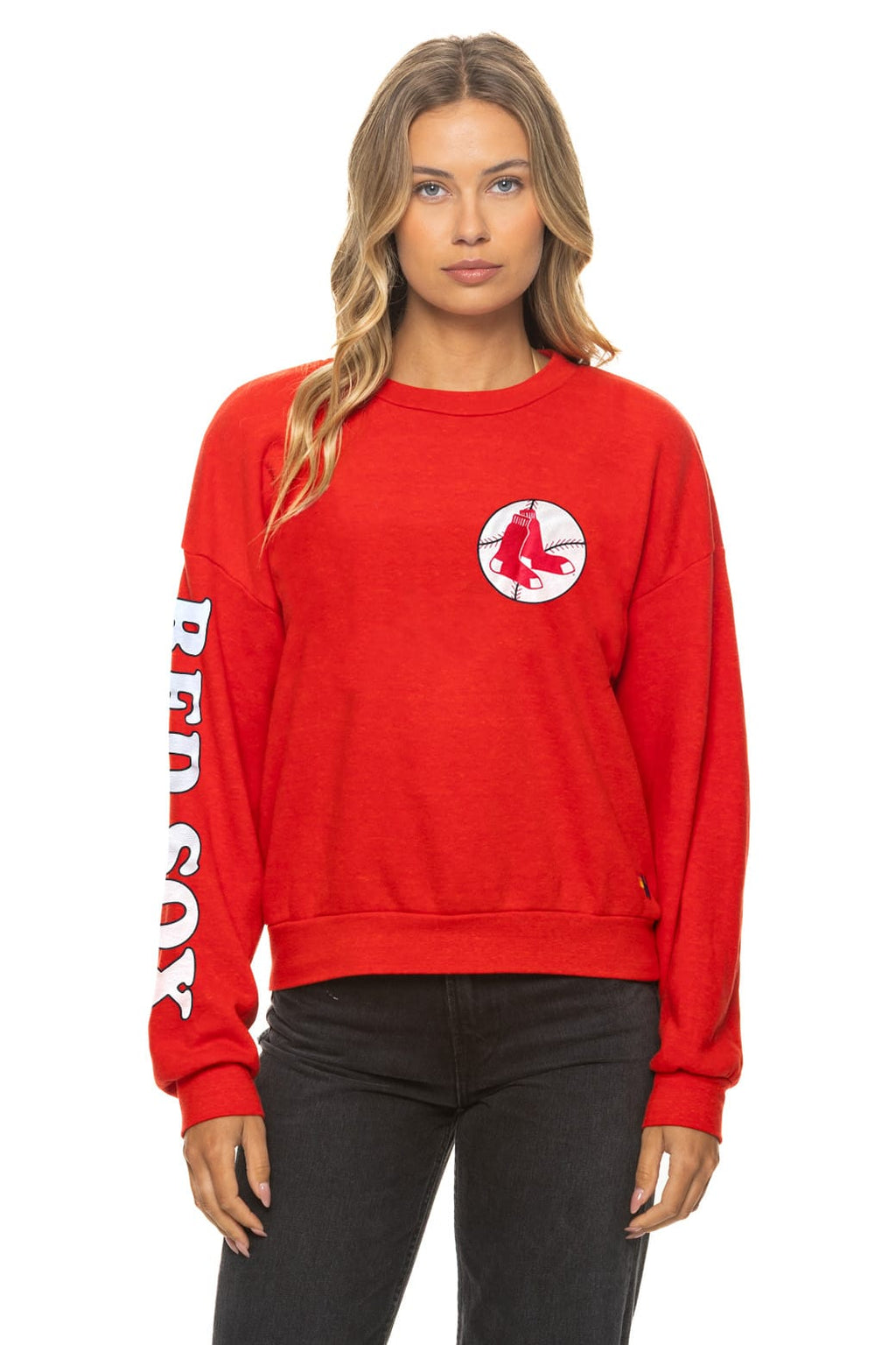 Classic BOSTON RED SOX 2026 RELAXED CREW SWEATSHIRT - RED