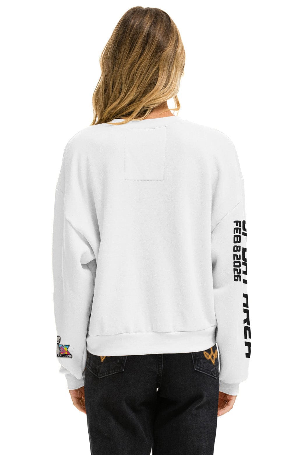 Classic SUPER BOWL 2026 RELAXED CREW SWEATSHIRT - WHITE