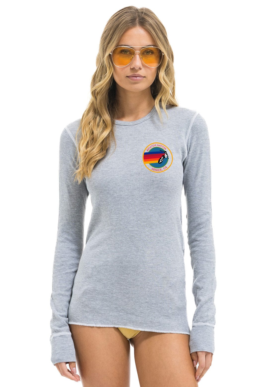 Classic AVIATOR NATION VENICE THERMAL - HEATHER GREY