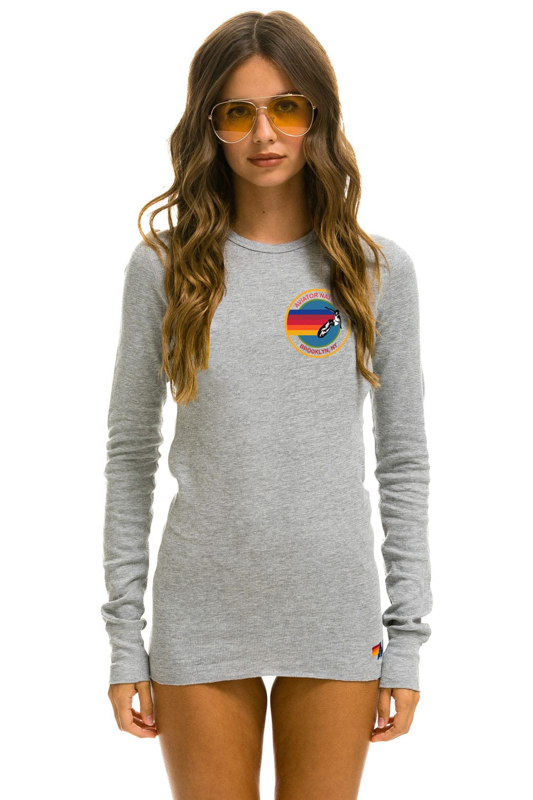 Classic AVIATOR NATION BROOKLYN THERMAL - HEATHER GREY