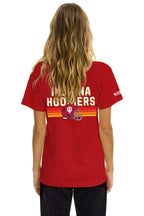 Classic INDIANA UNIVERSITY CFP 2026 CREW TEE SHIRT - CRIMSON