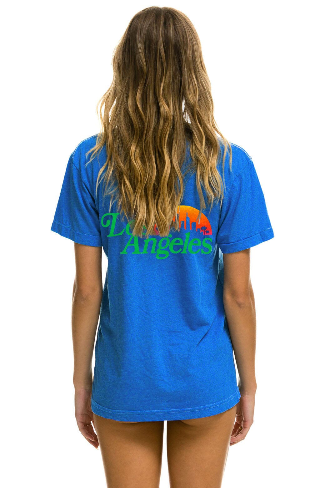 Classic LOS ANGELES WINE & FOOD 2025 CREW TEE SHIRT - ADVENTURE BLUE