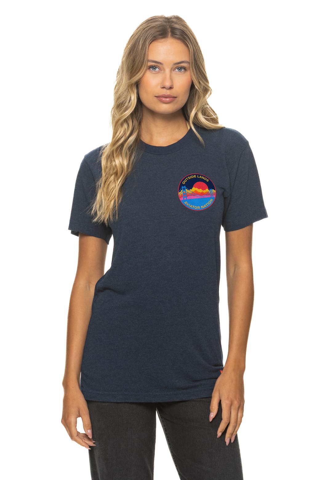 Classic OUTSIDE LANDS 2026 CREW TEE - NAVY