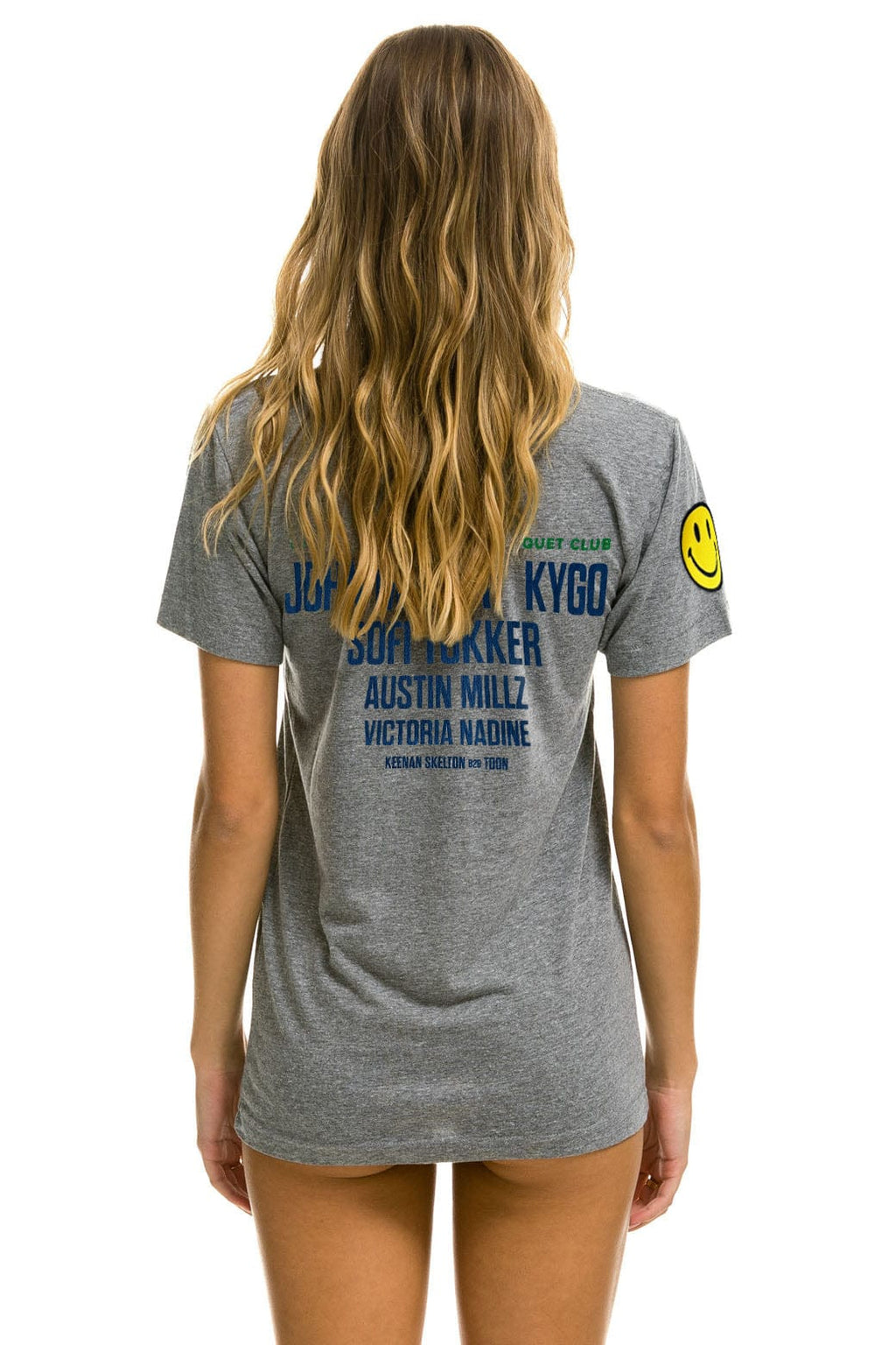 Classic PALM TREE FESTIVAL MONTECITO 2025 CREW TEE SHIRT - HEATHER GREY