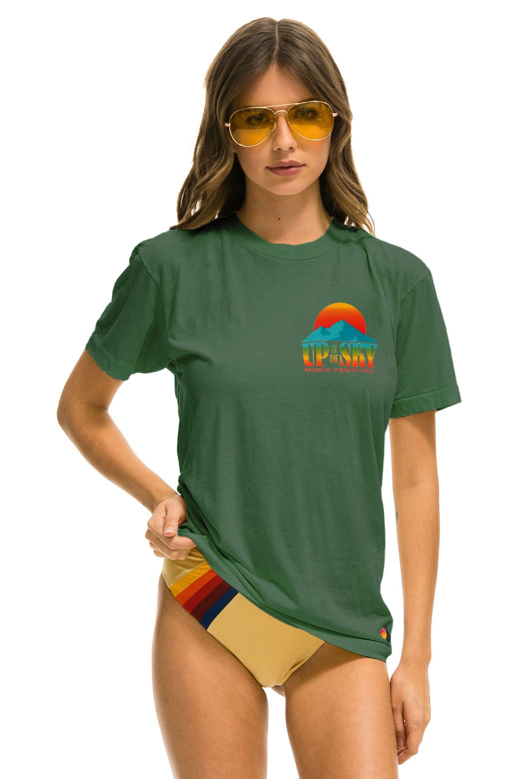 Classic UP IN THE SKY 2026 CREW TEE - PALM