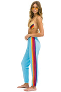 Classic 5 STRIPE SWEATPANTS - SKY YELLOW PURPLE