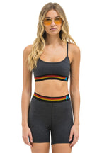 Classic LOGO ADJUSTABLE BRALETTE - CHARCOAL